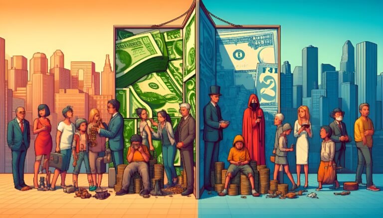 rich vs poor illustration